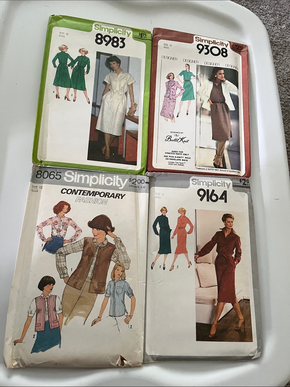 Simplicity Vintage Dress Sewing Patterns. Uncut Never used!